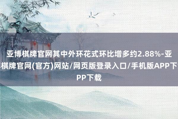 亚博棋牌官网其中外环花式环比增多约2.88%-亚博棋牌官网(官方)网站/网页版登录入口/手机版APP下载