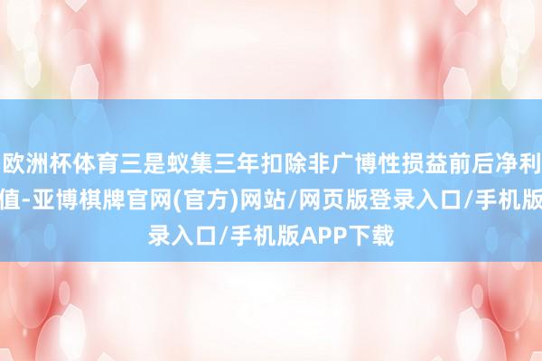 欧洲杯体育三是蚁集三年扣除非广博性损益前后净利润均为负值-亚博棋牌官网(官方)网站/网页版登录入口/手机版APP下载