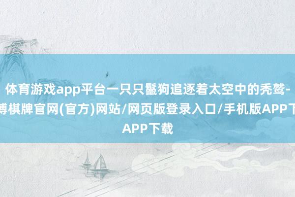 体育游戏app平台一只只鬣狗追逐着太空中的秃鹫-亚博棋牌官网(官方)网站/网页版登录入口/手机版APP下载